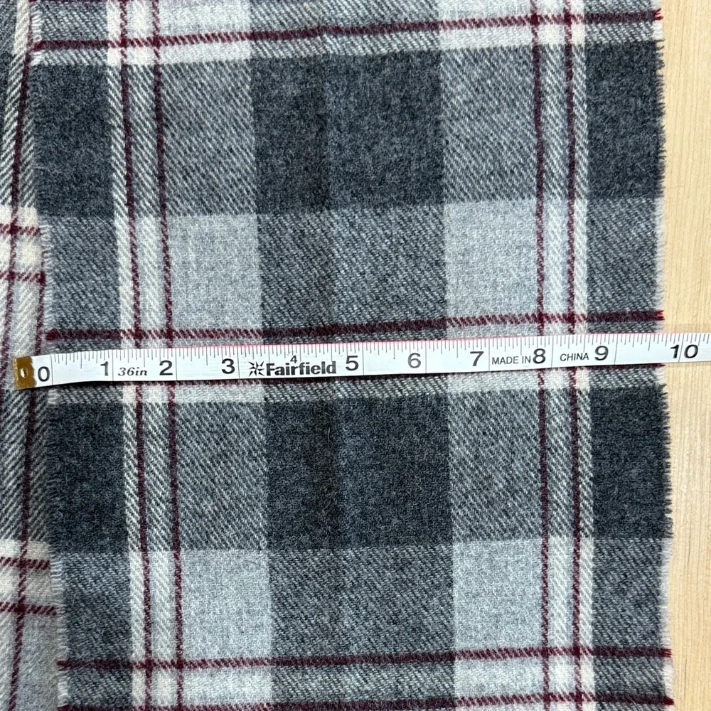 Allander Pure Wool Scarf in Charcoal